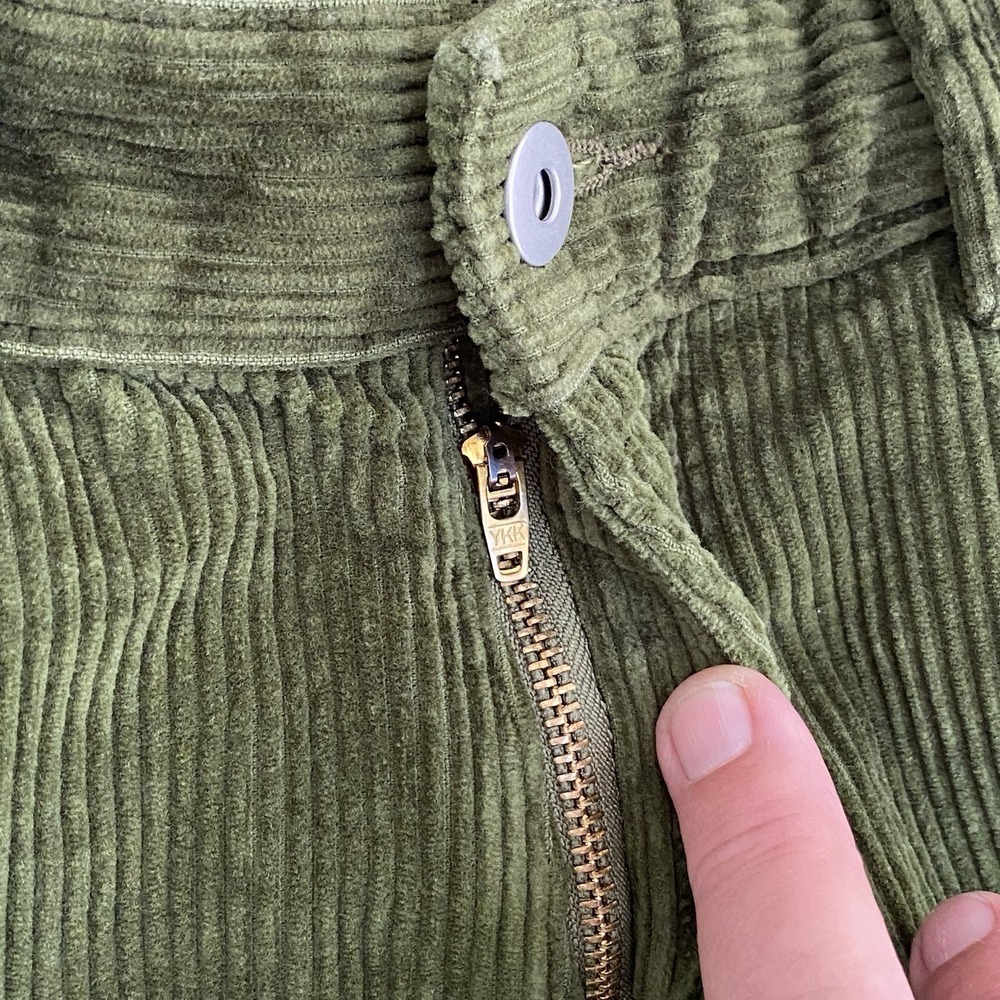Spitfire Wheels Bighead Corduroy Pants Mens Sz Small 31 X 28 Olive Green - Picture 5 of 13